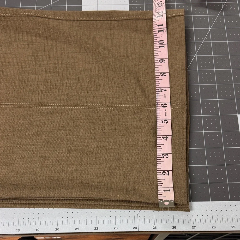 EUC Democracy Absolution Wide Leg Ankle Length Lightweight Brown Pants - Picture 8 of 8